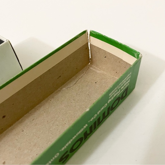 Vtg Hoyle Double Nine Black 55 Wood Dominoes Original Green Box - Picture 16 of 16